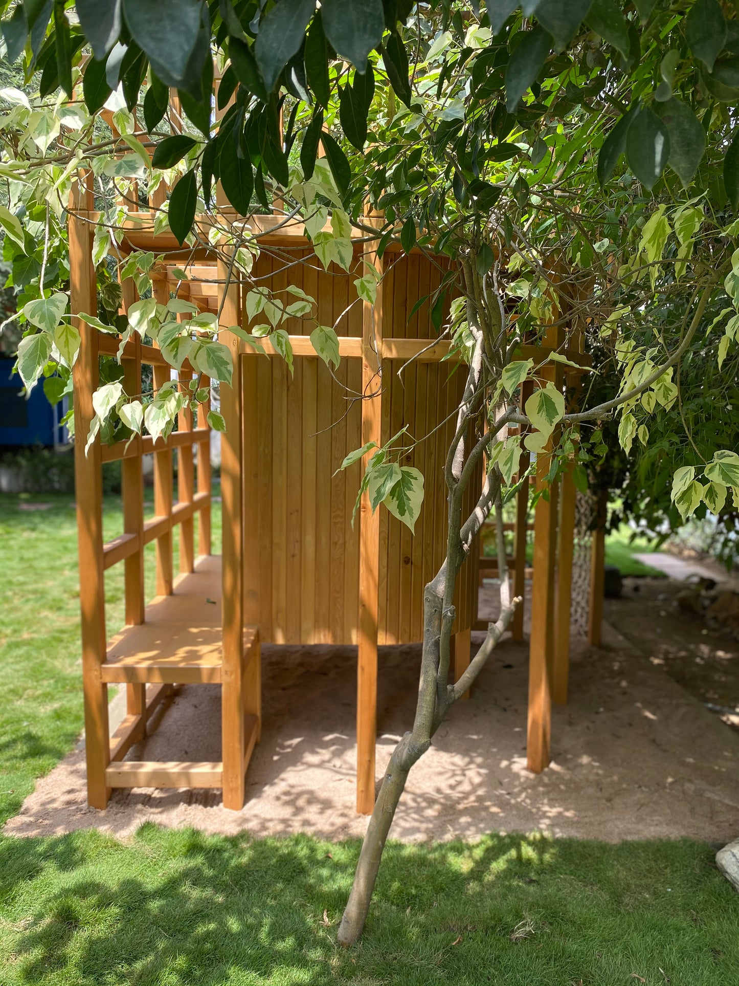 In-house designed and crafted jungle gym for active children.
