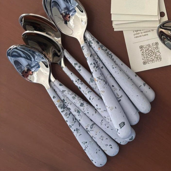 Terazzo Dessert Spoons- Set of 4