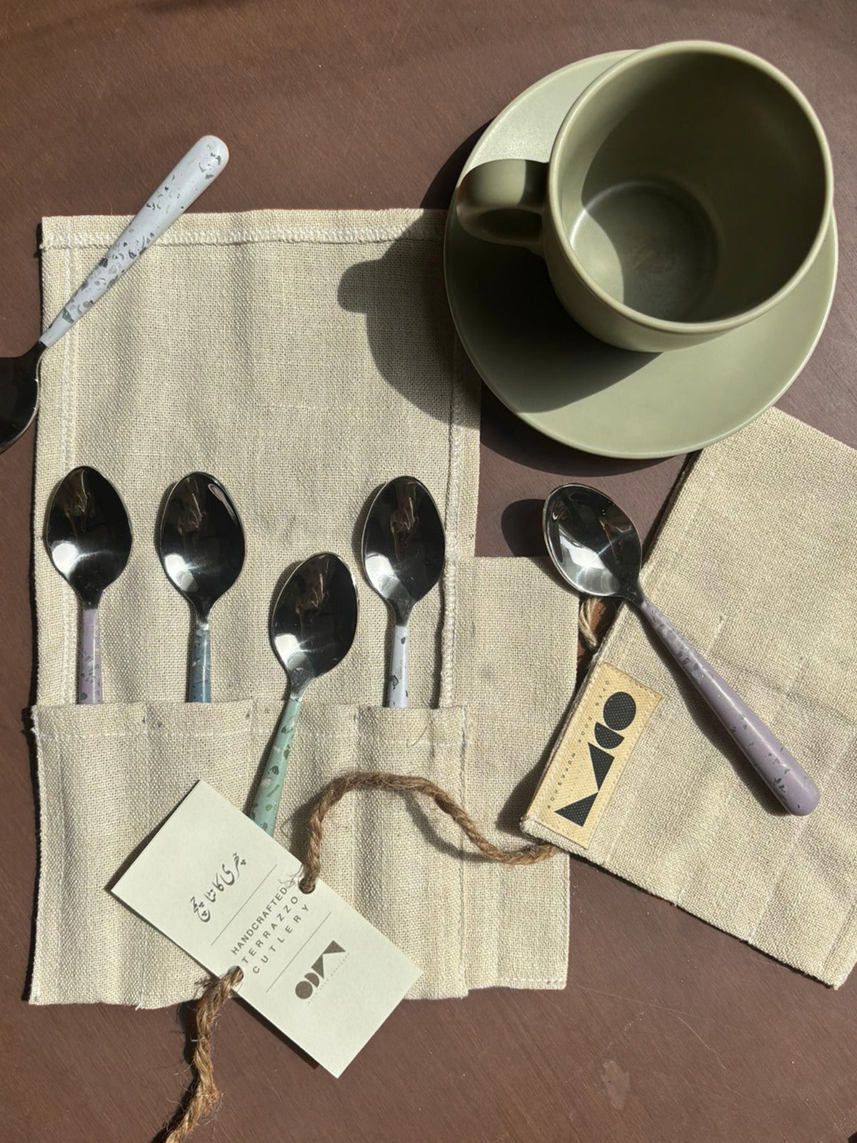 Terazzo Dessert Spoons- Set of 4