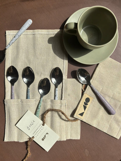 Terazzo Dessert Spoons- Set of 4