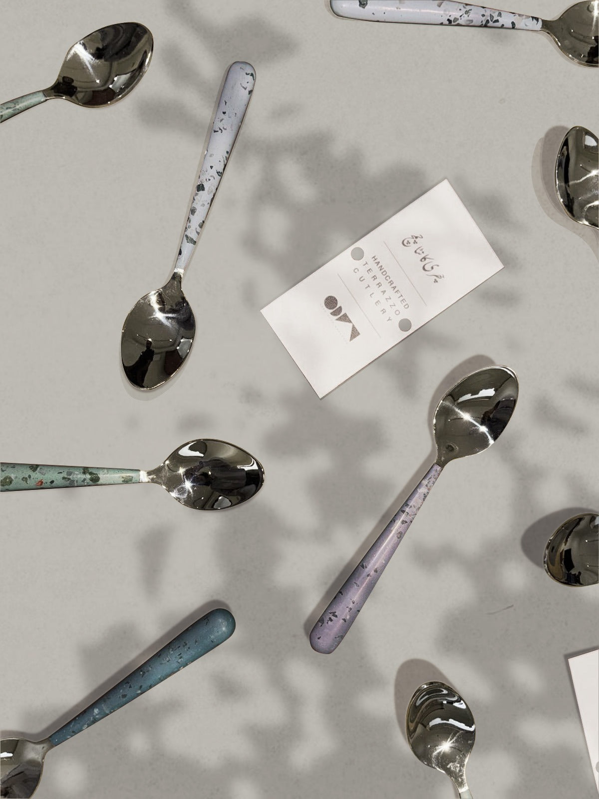Terazzo Dessert Spoons- Set of 4