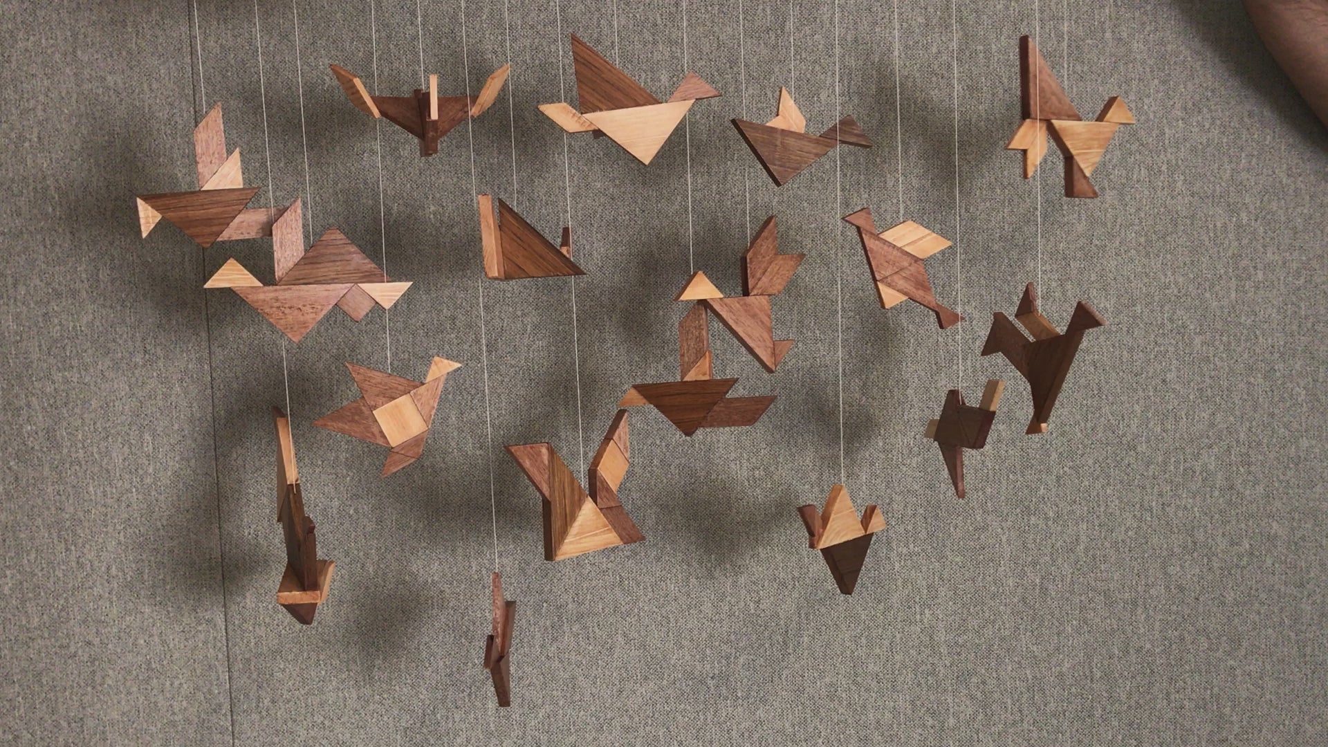 A view of our Wooden Parinday installation.